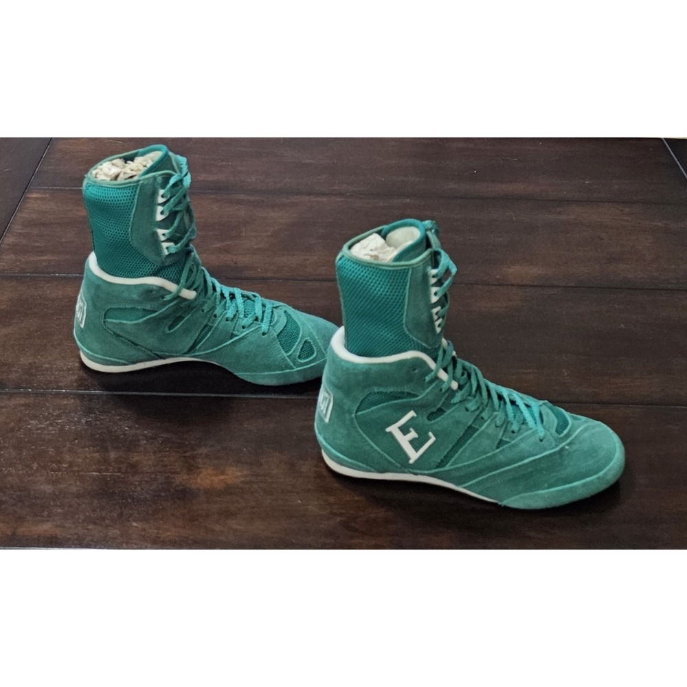 NEW w/ Box 90s Everlast HX High Top Boxing Shoes Size 8 Green Suede Men's Shoes